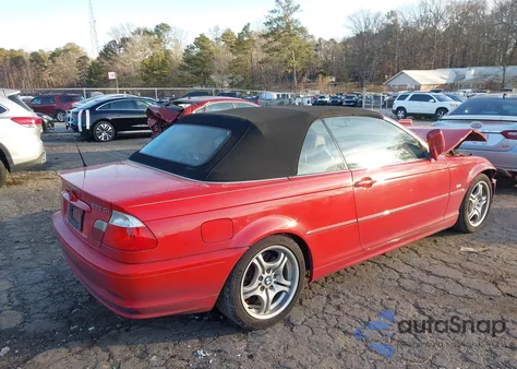 2003 BMW 330Ci из США, поврежденный, VIN WBABS53443JU98097